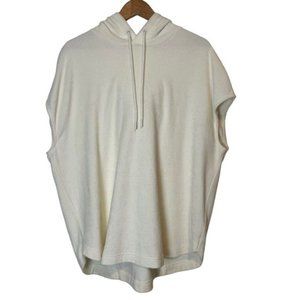 NWT COS white sleeveless terry hoodie - organic cotton
